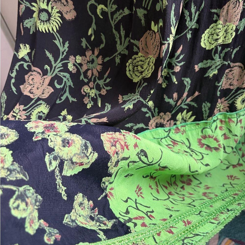 Green Boho Patchwork Maxi Dress - image 5